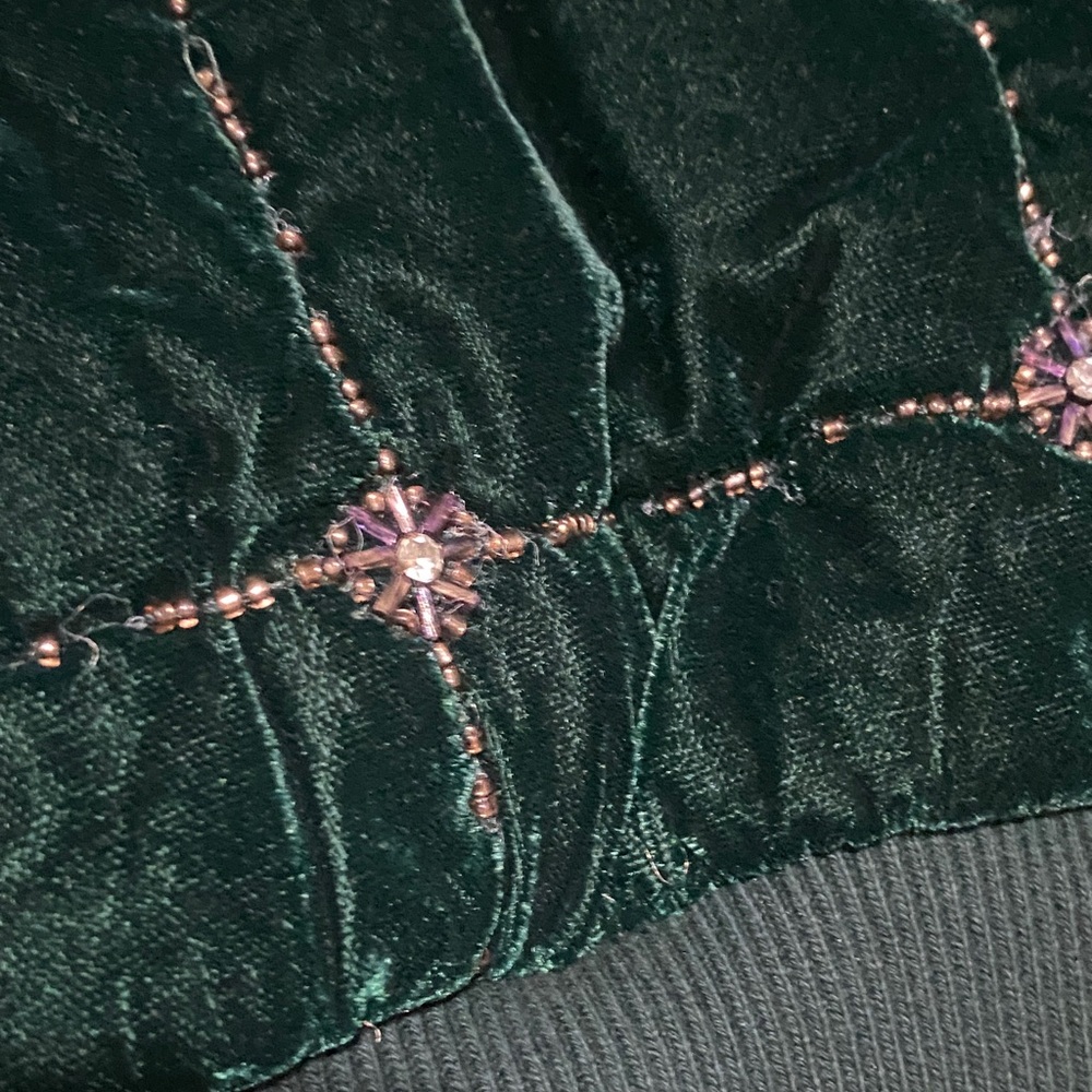 KITH MENS Green BEADED VELVET Jacket - Picture 6 of 11